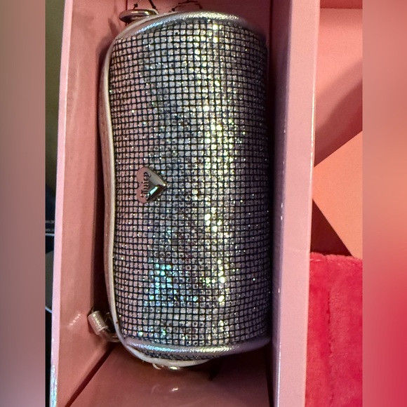 Juicy Couture NWT Pink Plush Mini Bag Heart Charm & Silver Coin Purse (P0184) - Picture 4 of 8